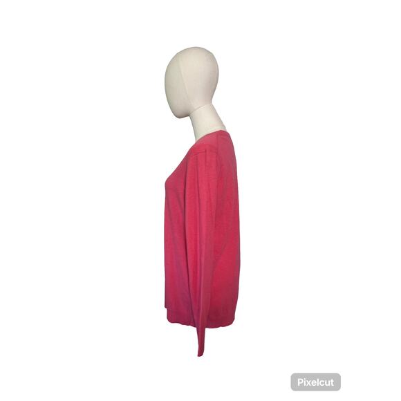 Banana Republic Alpaca Wool Crewneck Sweater Pink NWT Size M Fine Italian Yarn - Picture 5 of 6